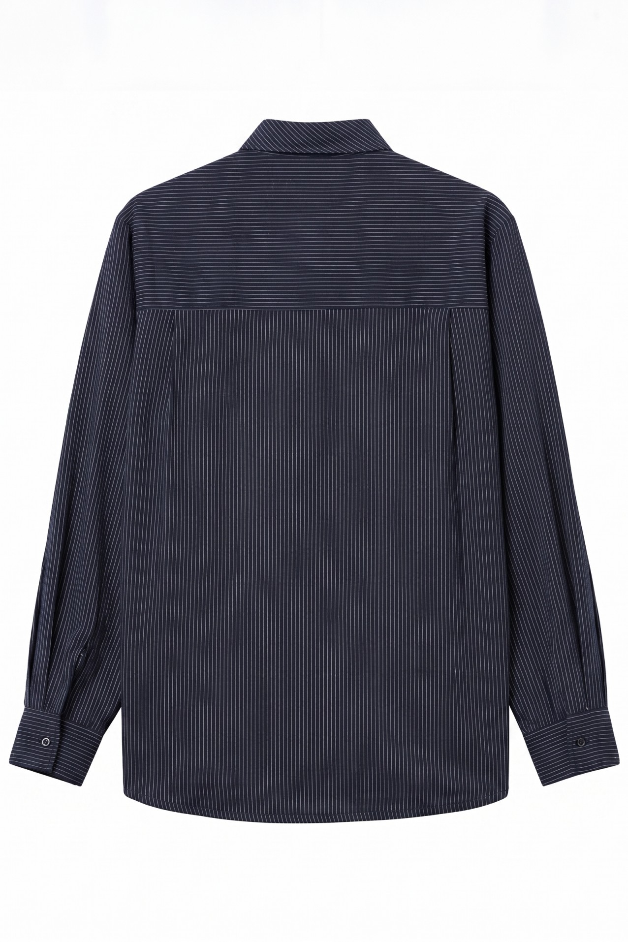 Dark Blue Striped Shirt