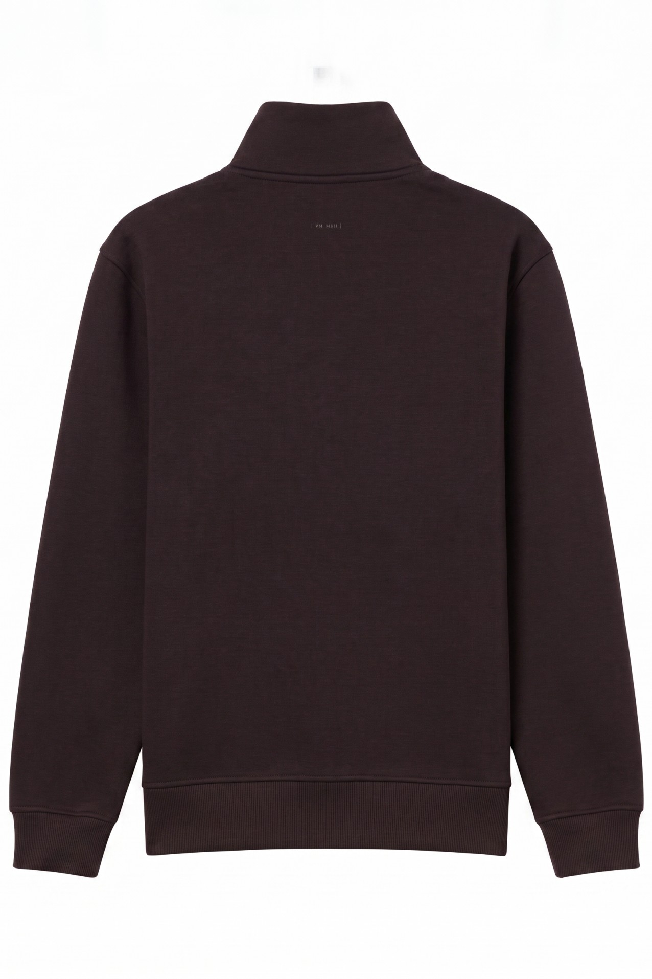 Dark Brown Half-Zip Sweatshirt