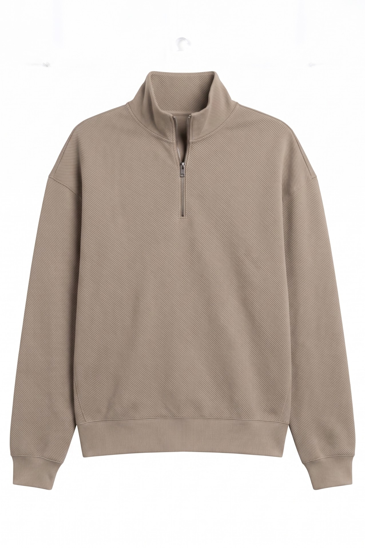 Beige Relaxed Fit Sweatshirt