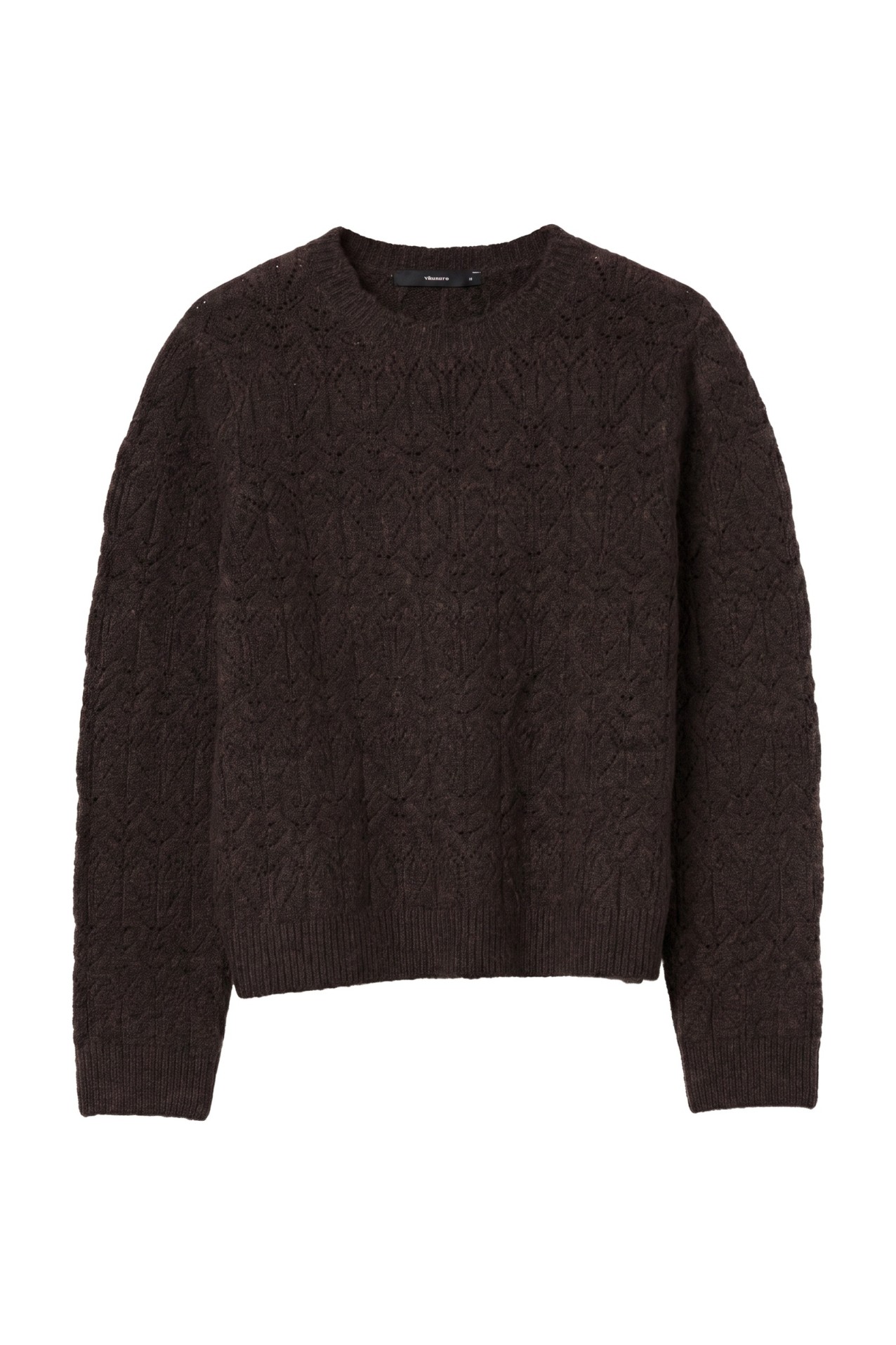 Dark Brown Textured Sweater
