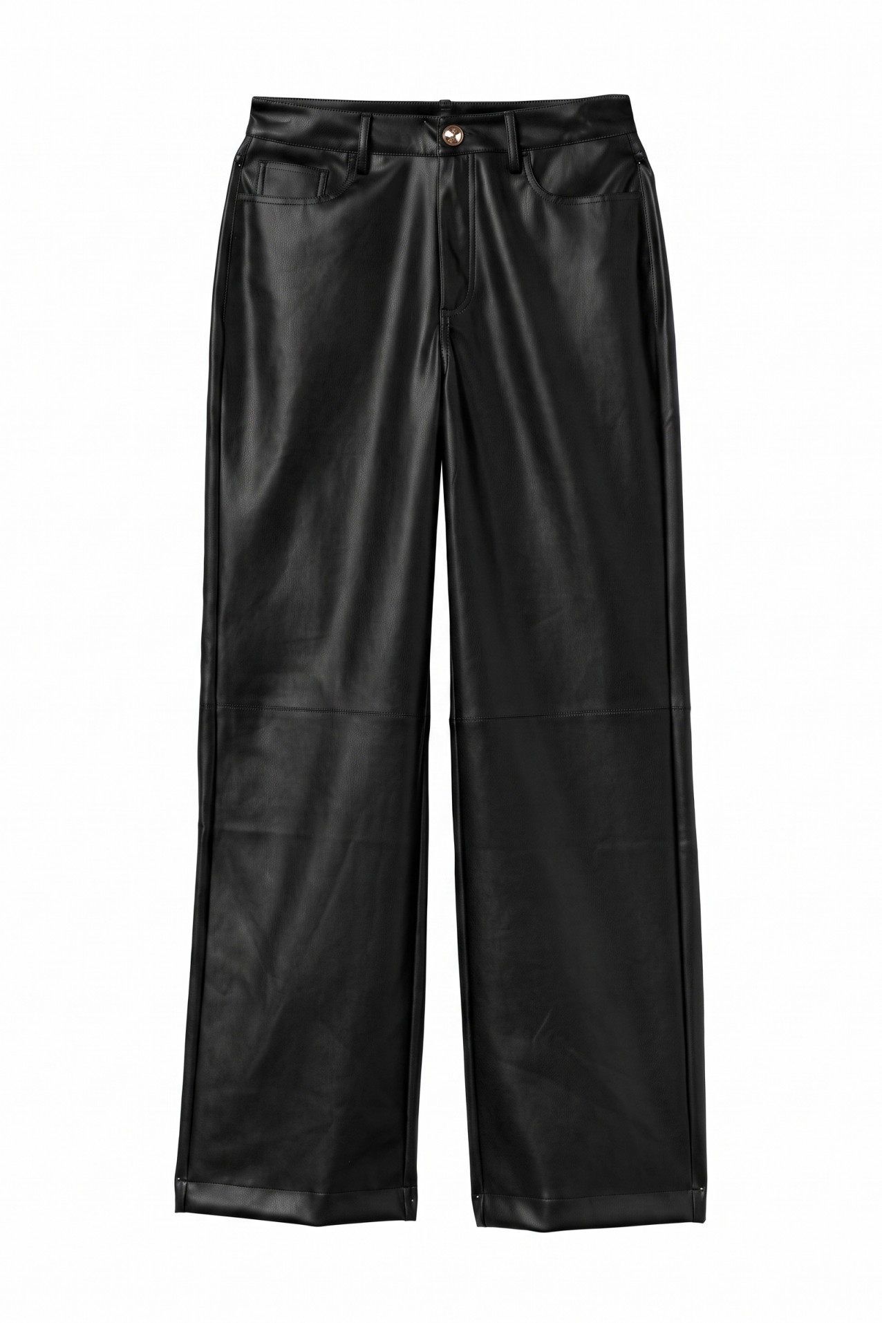 Black Straight Wide Trousers