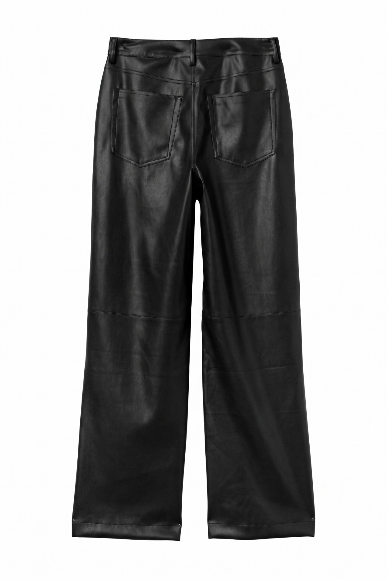 Black Straight Wide Trousers