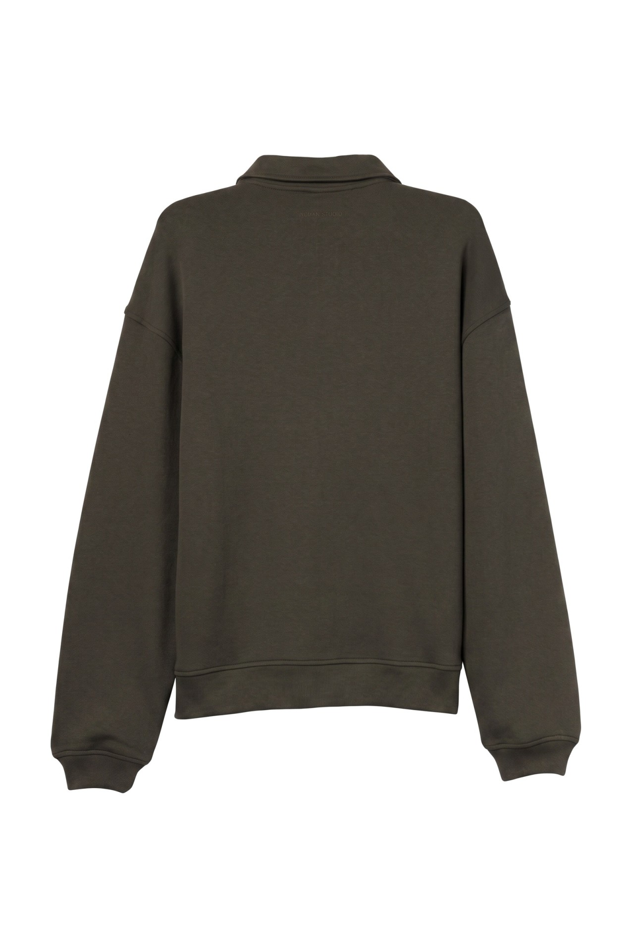 Relaxed Green Polo Sweatshirt