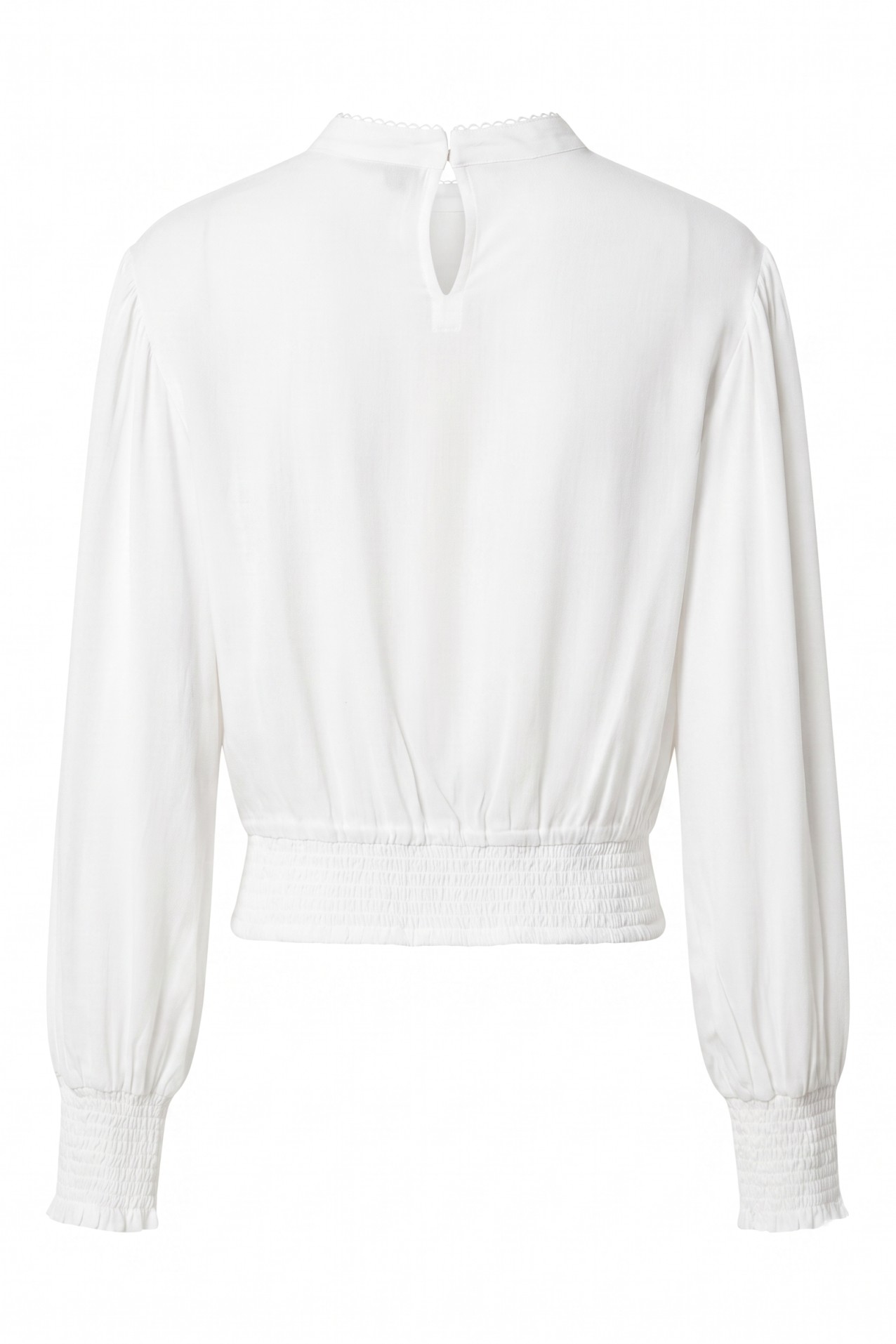 Beige Lace Detail Blouse