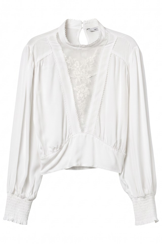 Beige Lace Detail Blouse Beige Lace Detail Blouse