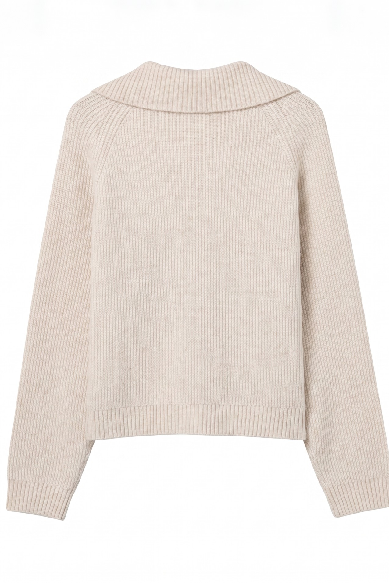 Beige Relaxed Knit Cardigan