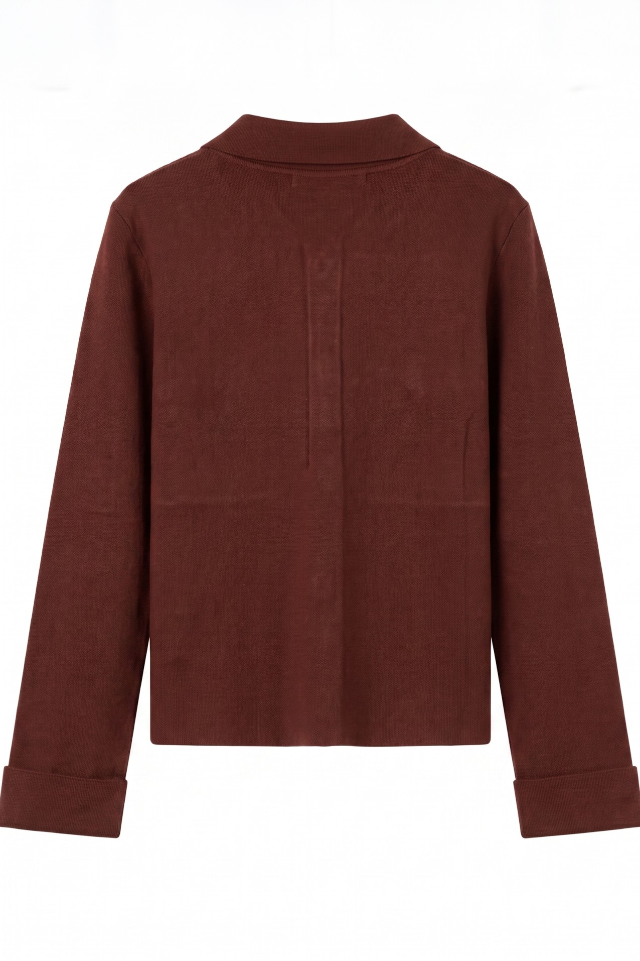 Cardigan de cor vinho curto