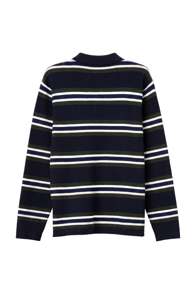 Blue Striped Knit Sweater Blue Striped Knit Sweater