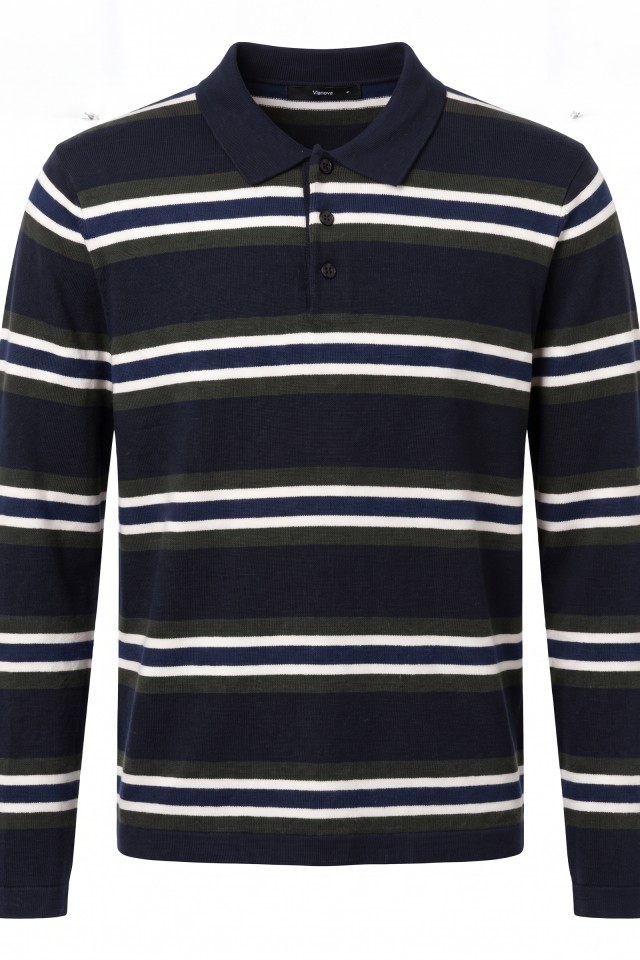 Blue Striped Knit Sweater Blue Striped Knit Sweater