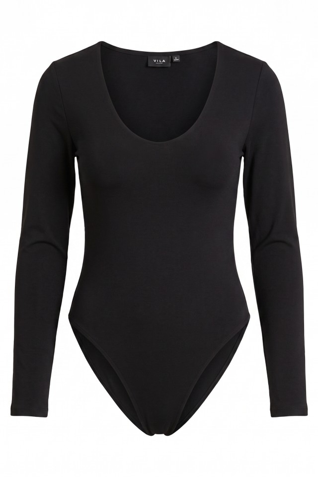 Minimalist Black Long Sleeve Bodysuit Minimalist Black Long Sleeve Bodysuit