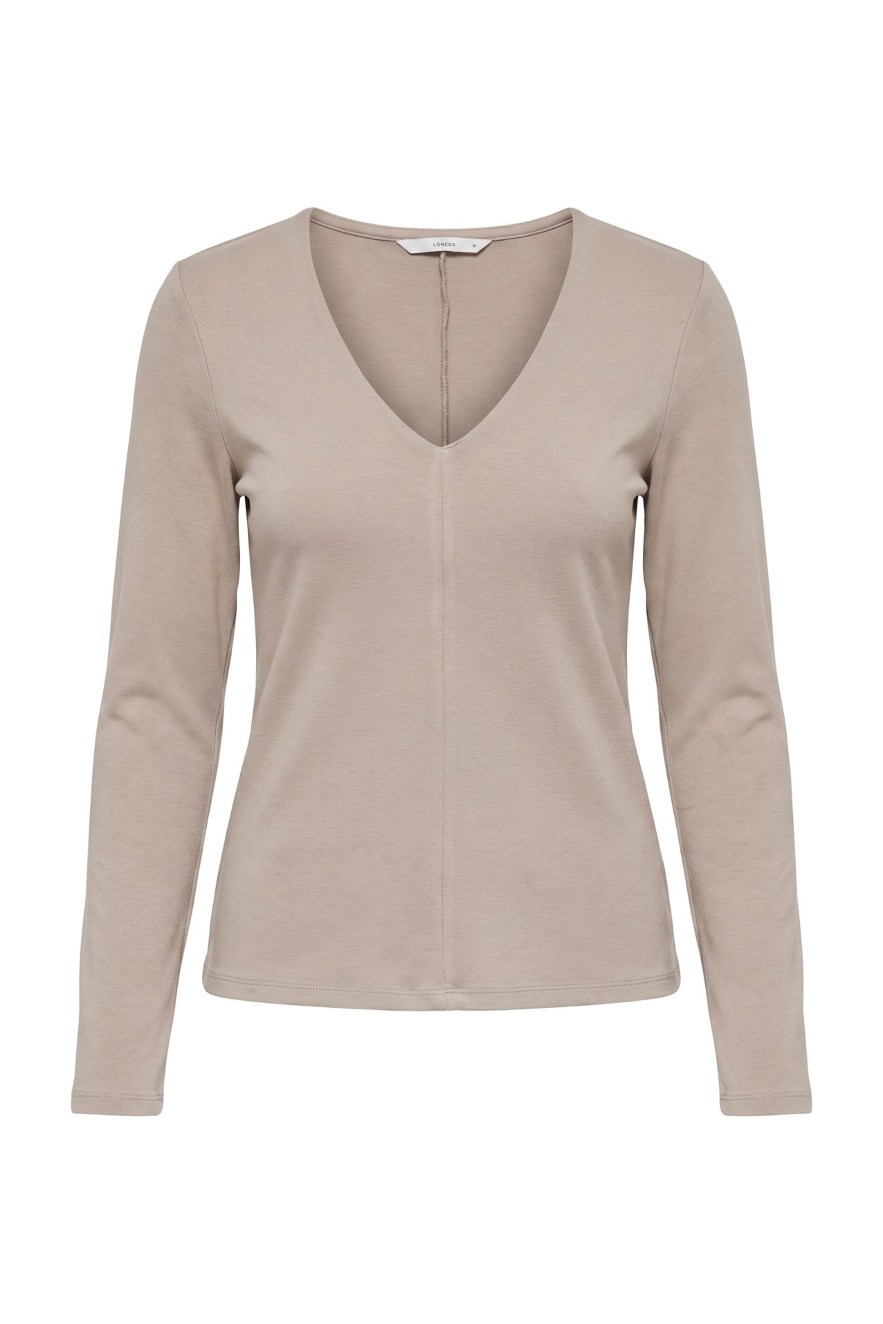 Camiseta beige de manga larga