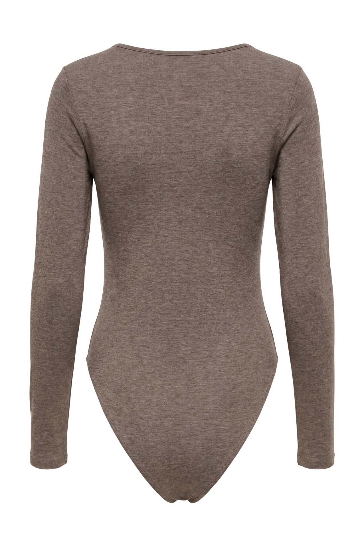 Light Beige Deep Neck Bodysuit