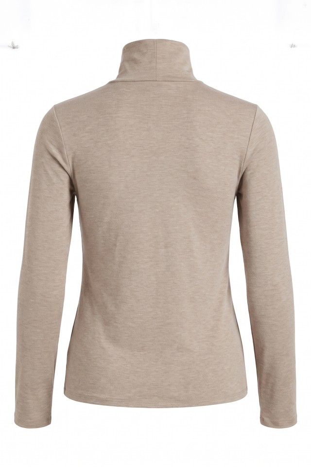 Camiseta manga larga beige Camiseta manga larga beige