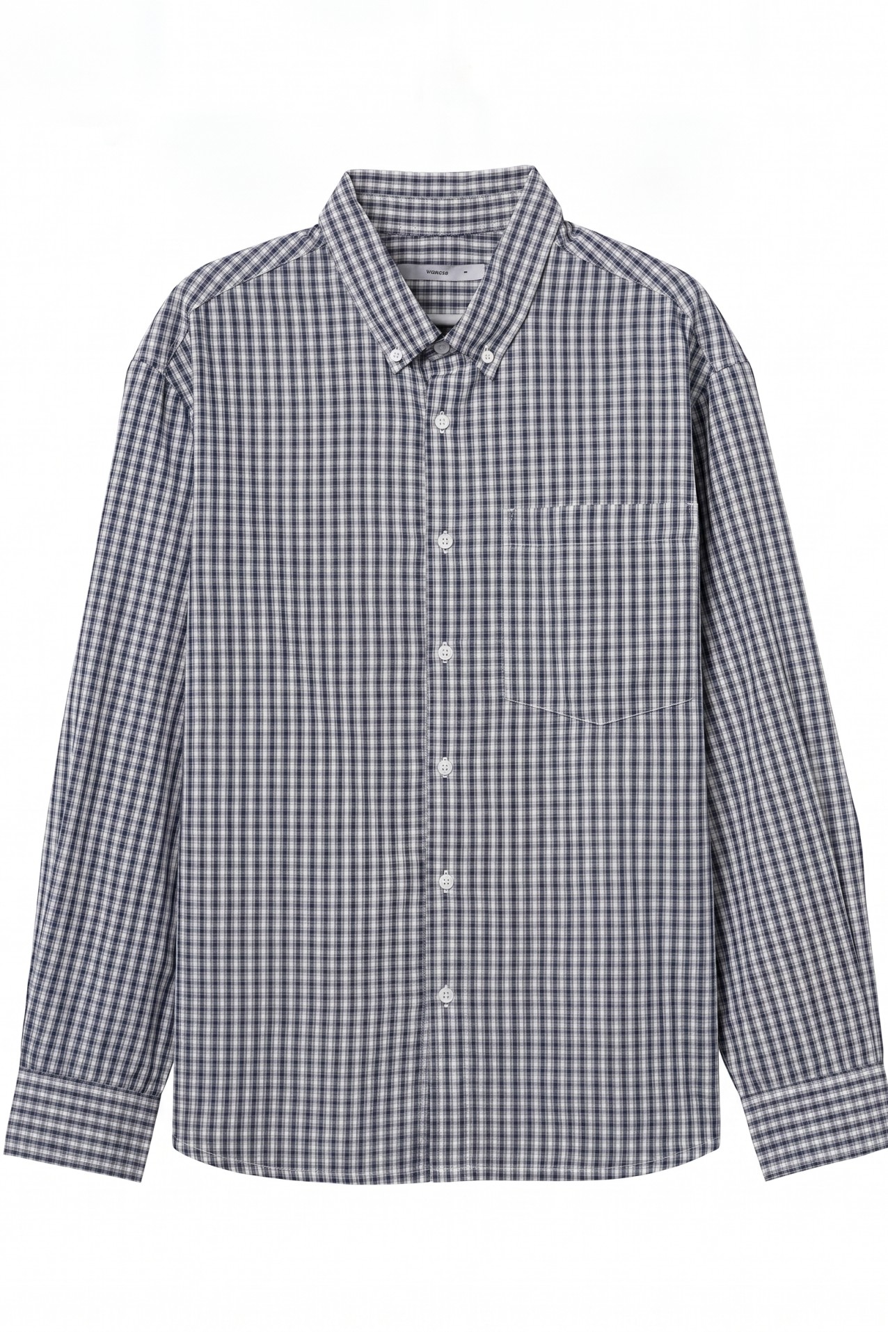 Blue Check Oversized Shirt