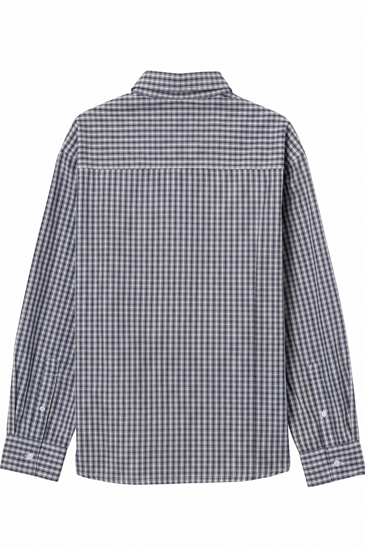 Blue Check Oversized Shirt