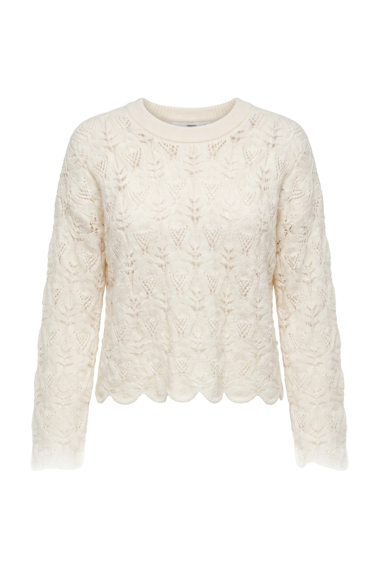 Ivory Open-Knit Sweater
