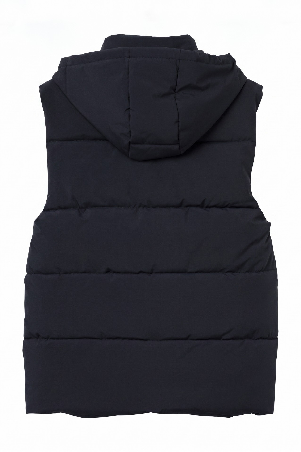 Navy Hooded Puffer Vest