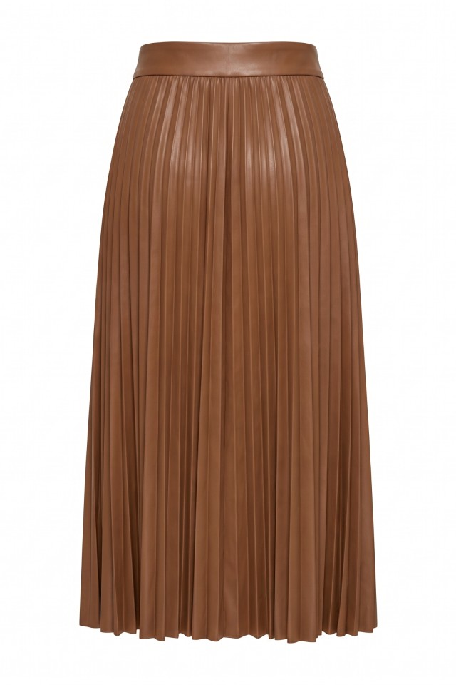 Brown Pleated Midi Skirt Brown Pleated Midi Skirt