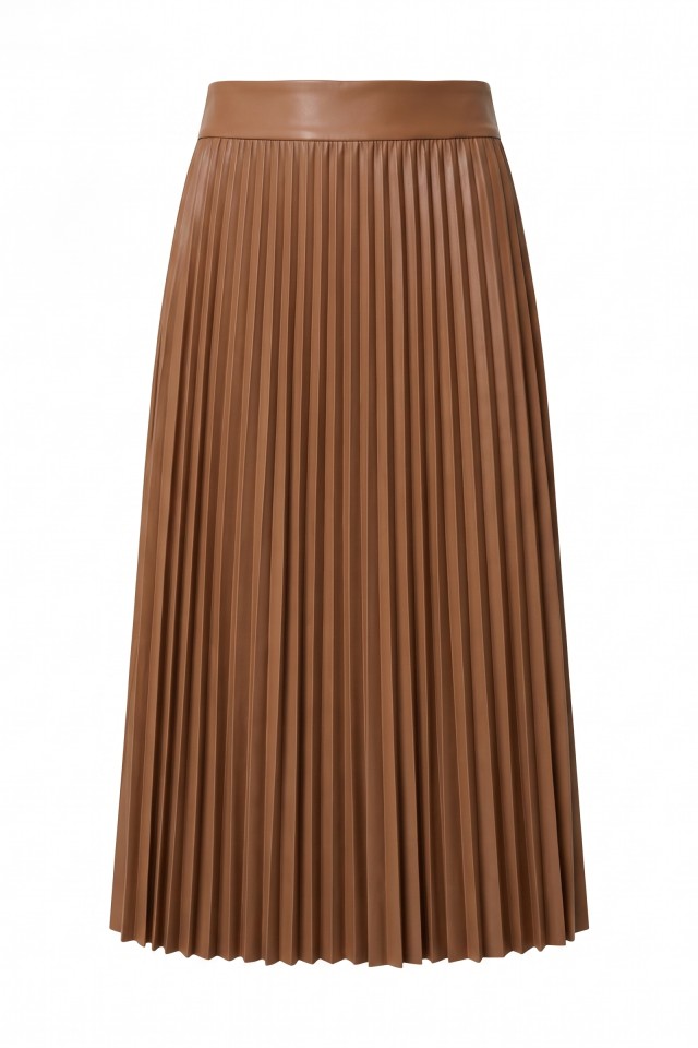 Brown Pleated Midi Skirt Brown Pleated Midi Skirt