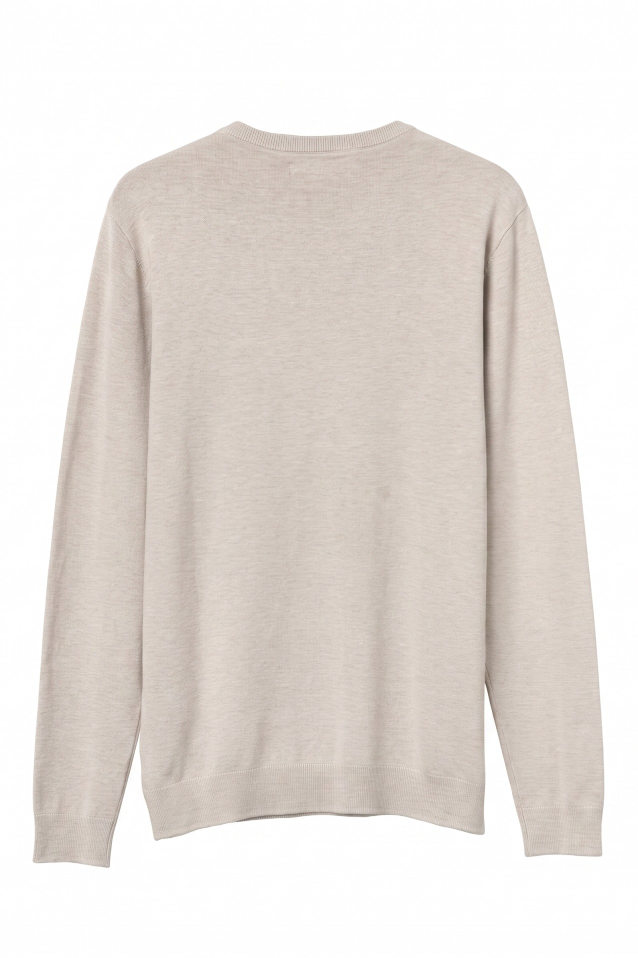 Beige Slim Fit Knit Sweater