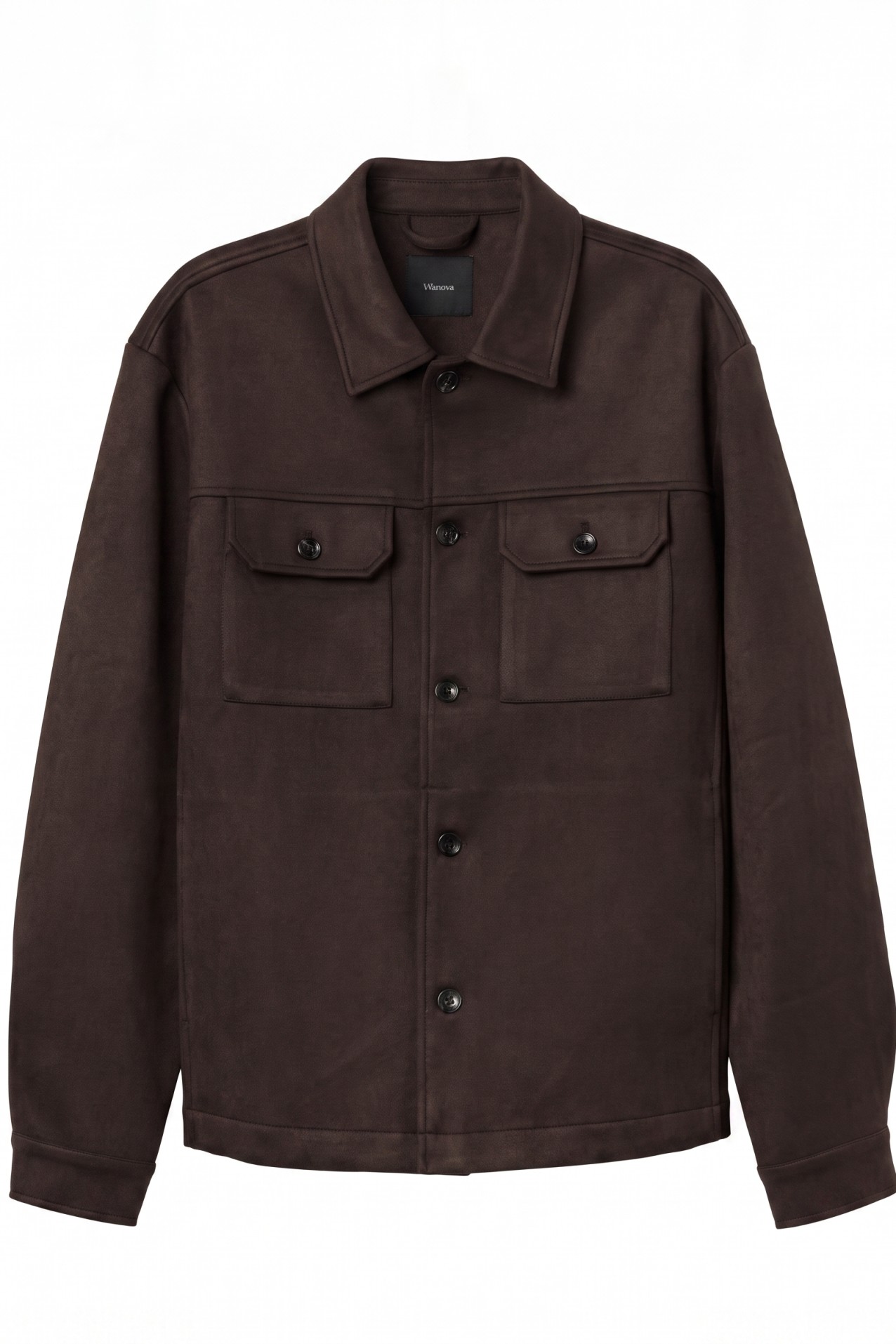 Camisa marr�n relaxed fit