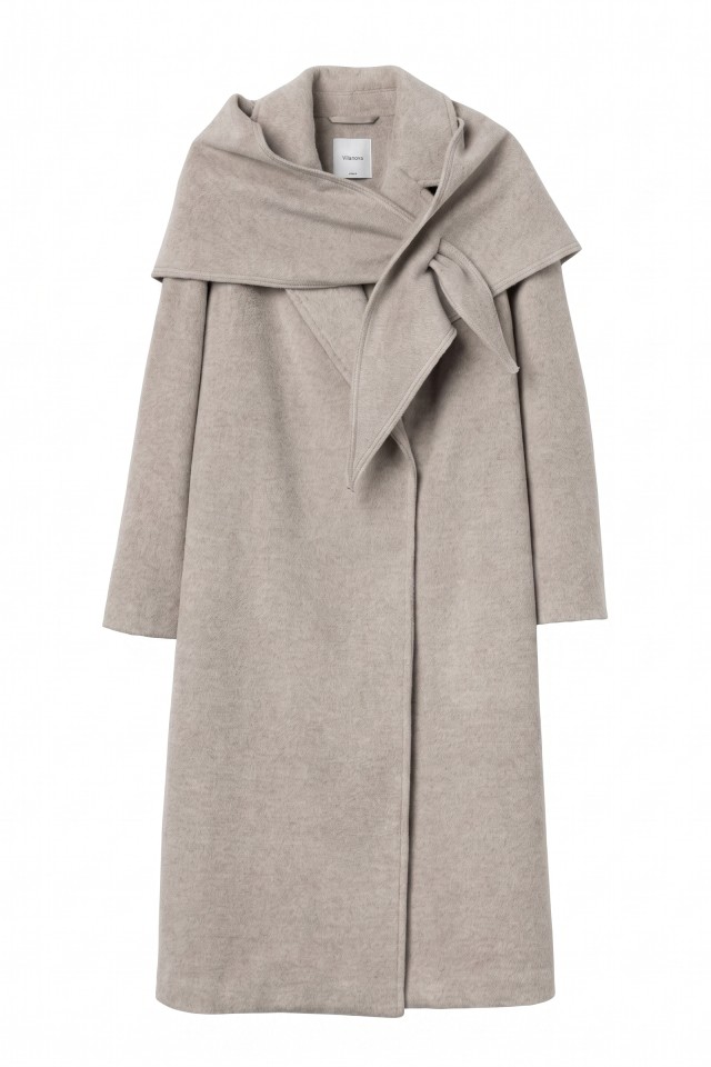 Long Beige Relaxed Coat Long Beige Relaxed Coat