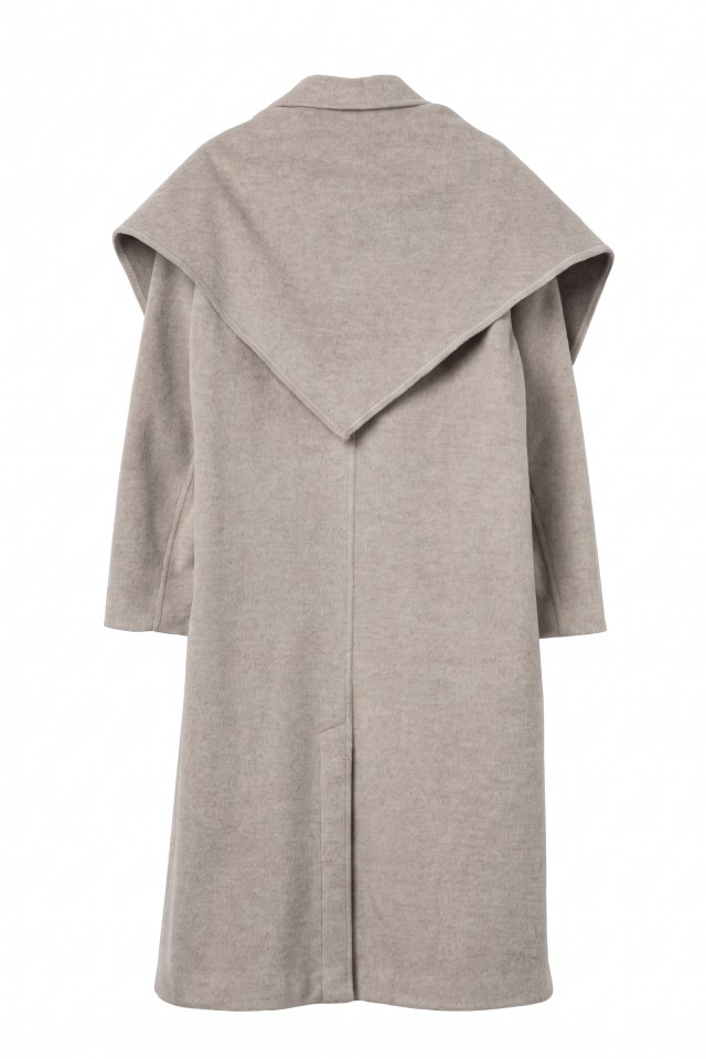 Long Beige Relaxed Coat Long Beige Relaxed Coat
