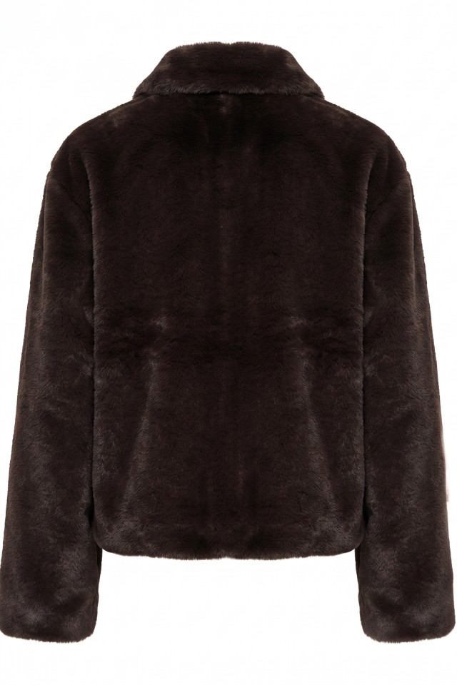Chaqueta corta marrón oscuro Chaqueta corta marrón oscuro
