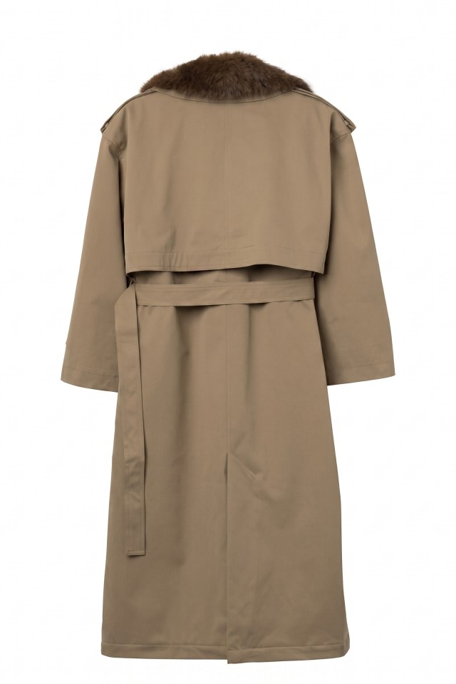 Relaxed Beige Long Coat Relaxed Beige Long Coat