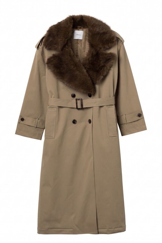 Relaxed Beige Long Coat Relaxed Beige Long Coat