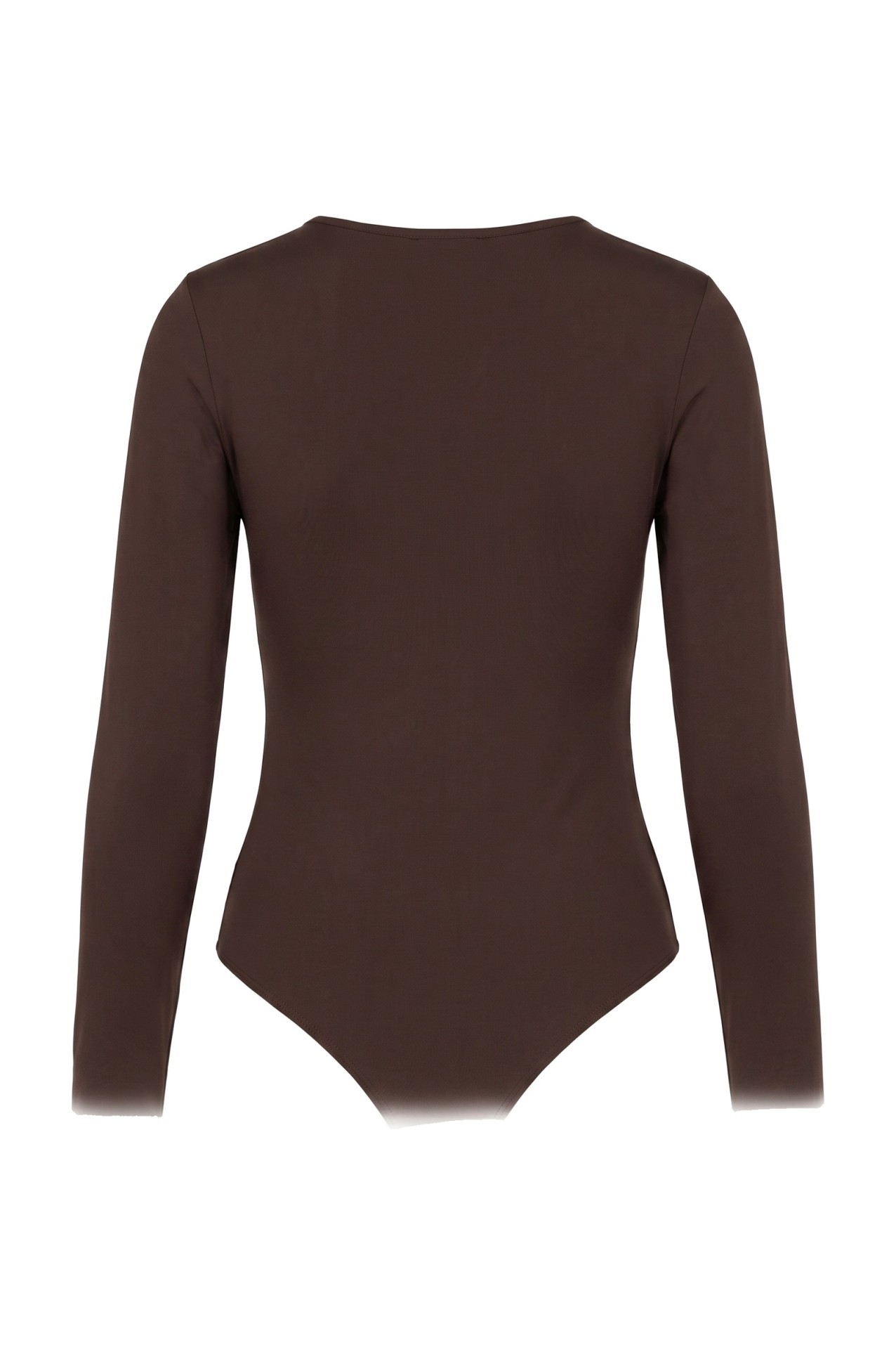 Slim Brown Long Sleeve Top