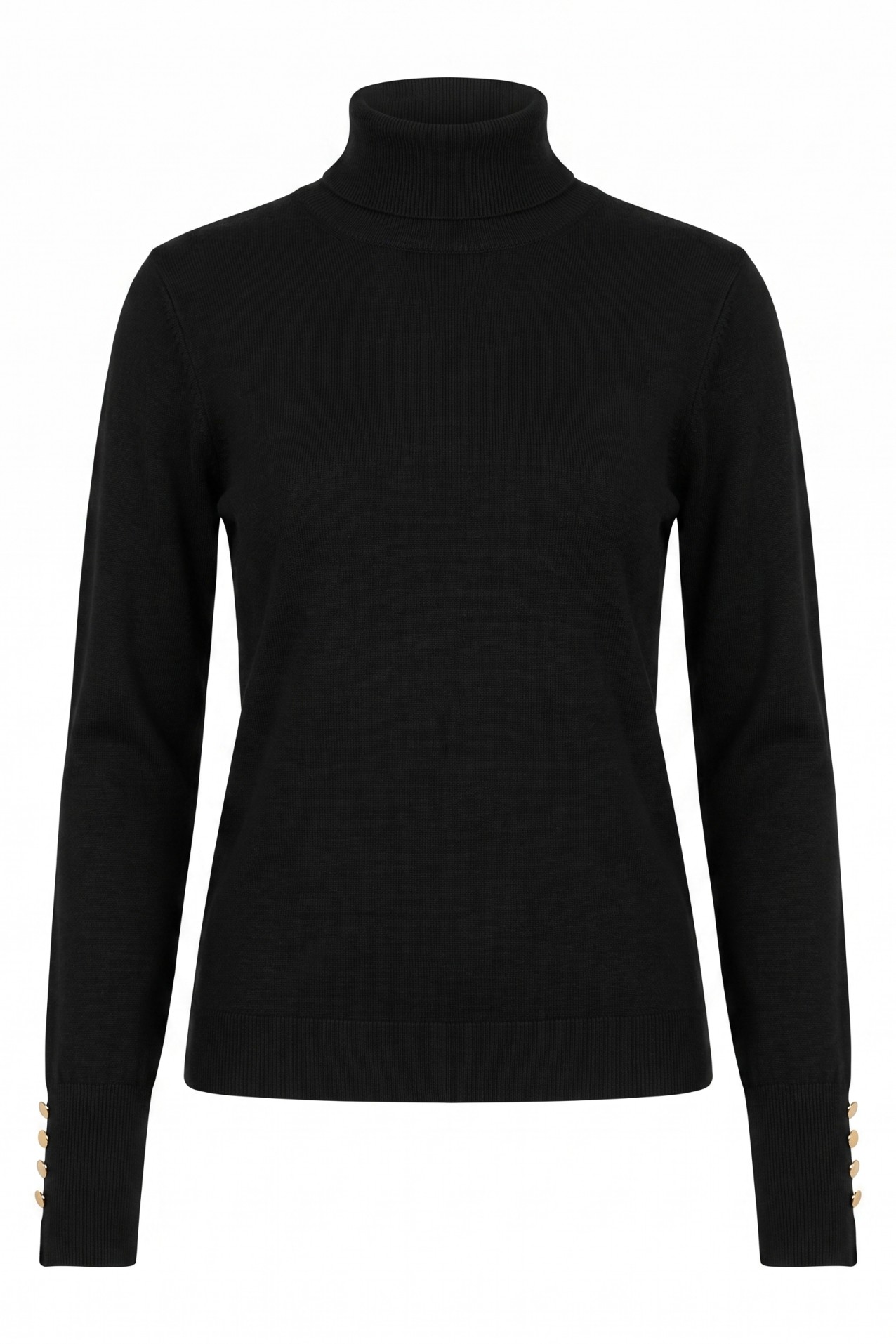Black Slim Knit Sweater