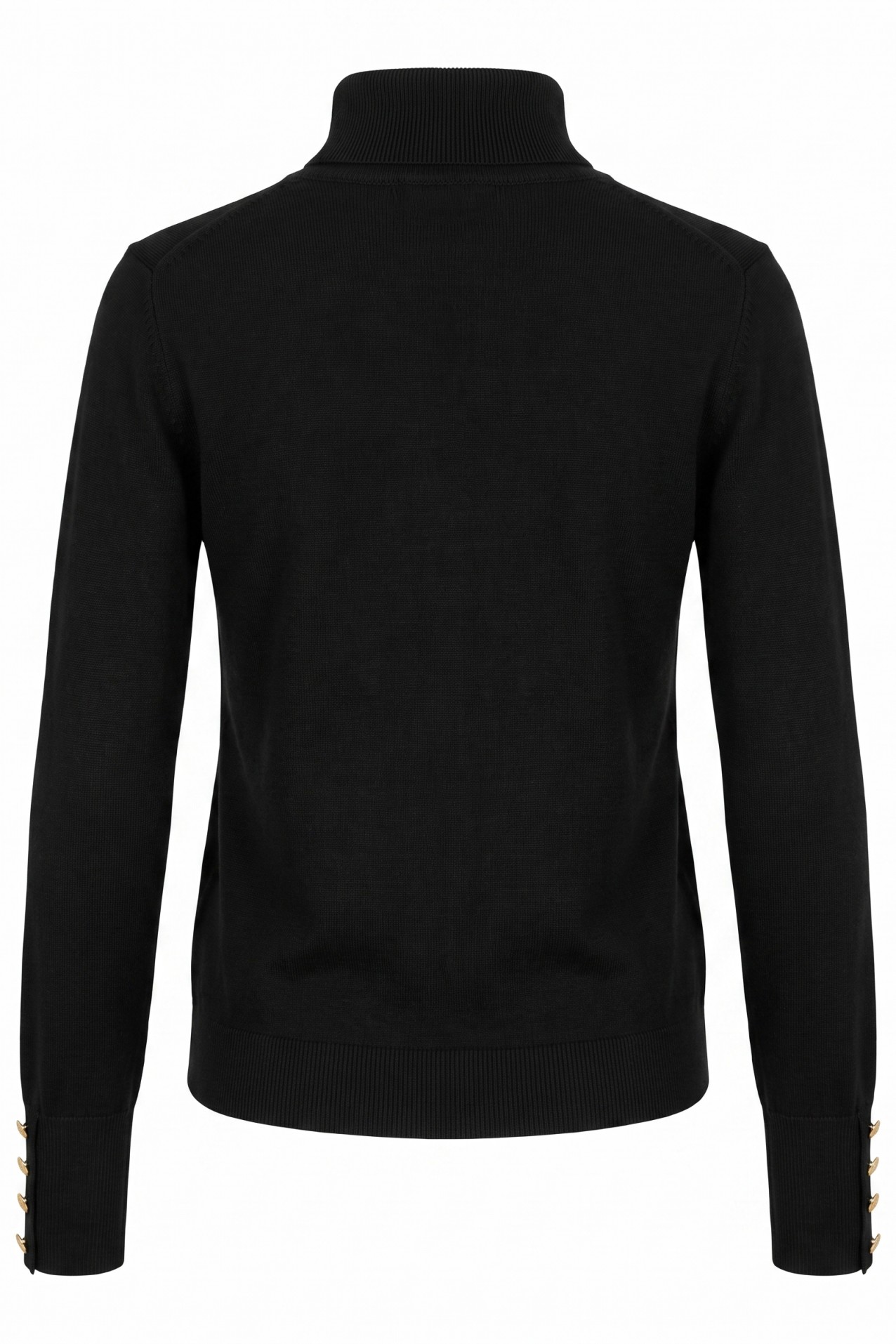 Black Slim Knit Sweater