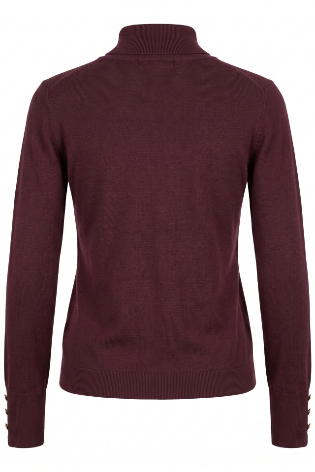 Burgundy Slim Knit Jumper Burgundy Slim Knit Jumper