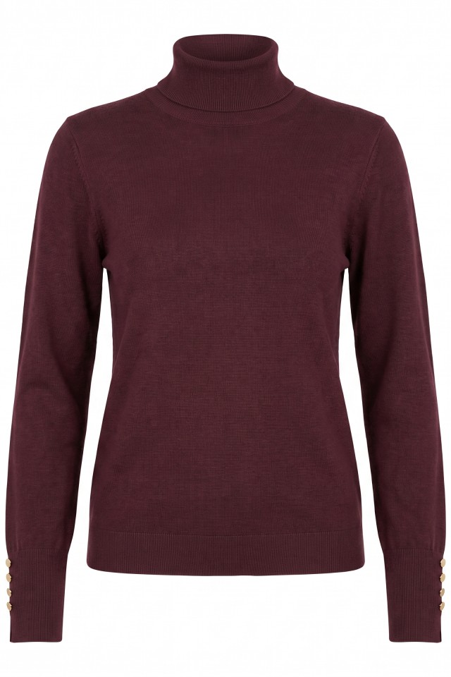 Burgundy Slim Knit Jumper Burgundy Slim Knit Jumper