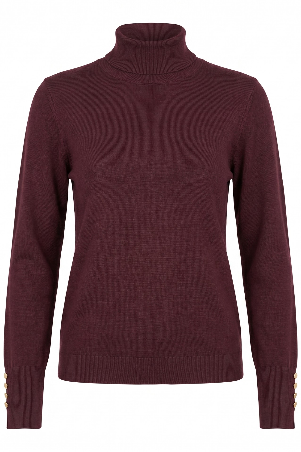 Camisola slim de gola alta