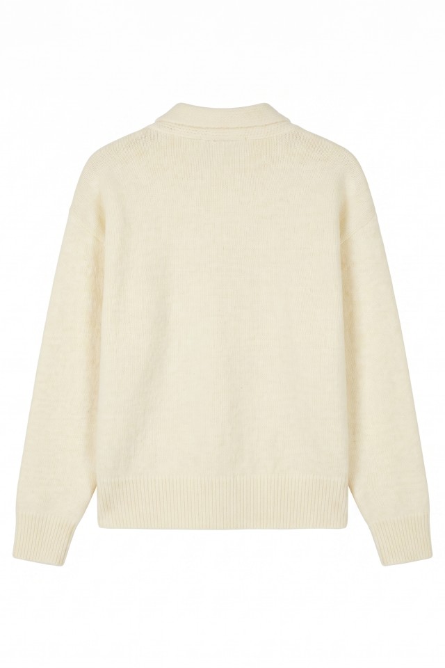 Pale Yellow Knitted Sweater Pale Yellow Knitted Sweater