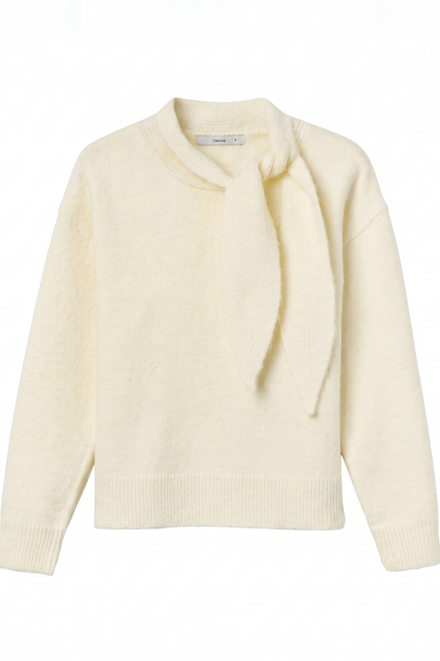 Pale Yellow Knitted Sweater Pale Yellow Knitted Sweater