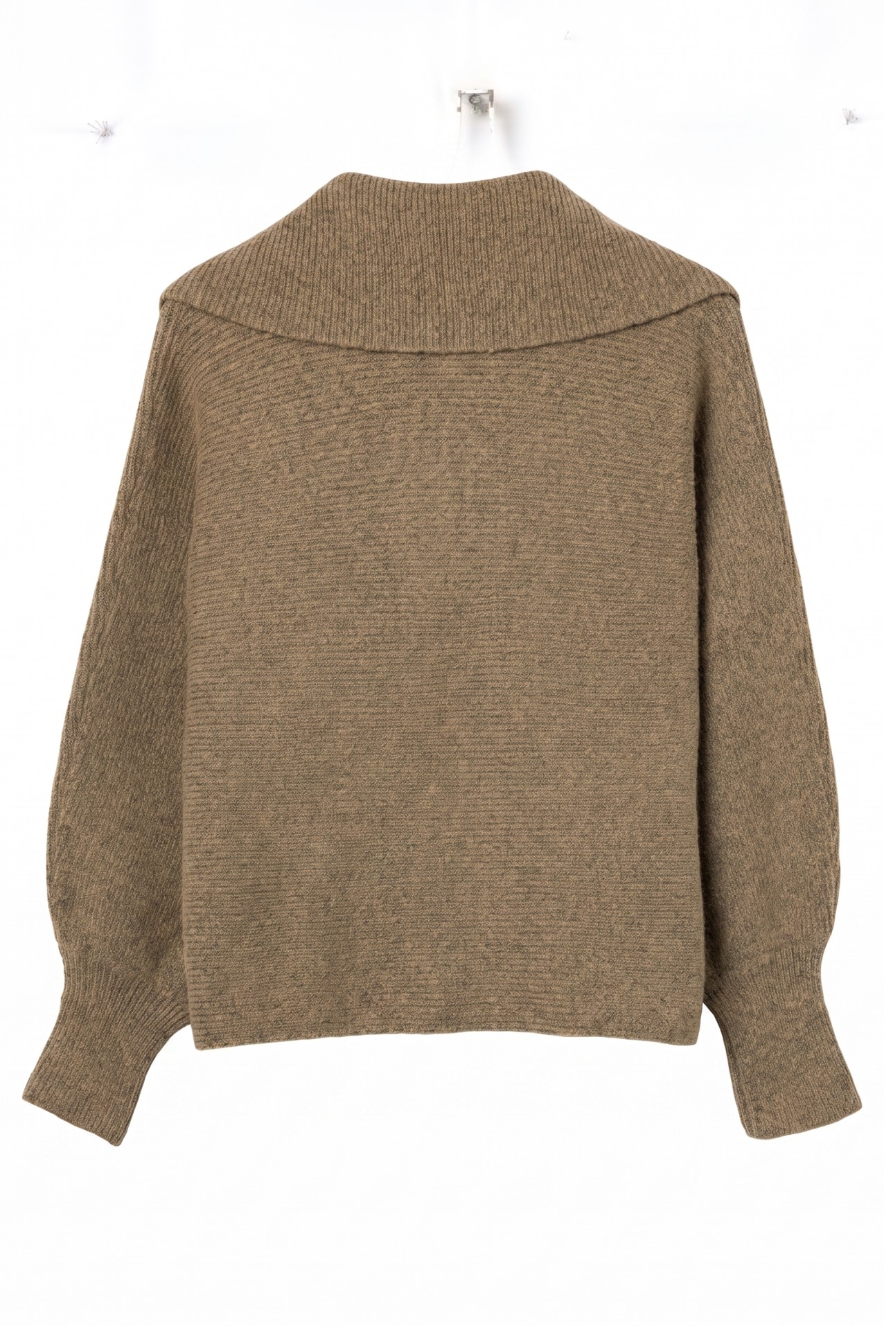 Brown Oversized Knit Sweater