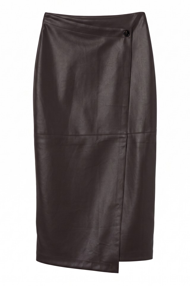 Brown Wrap Midi Skirt Brown Wrap Midi Skirt
