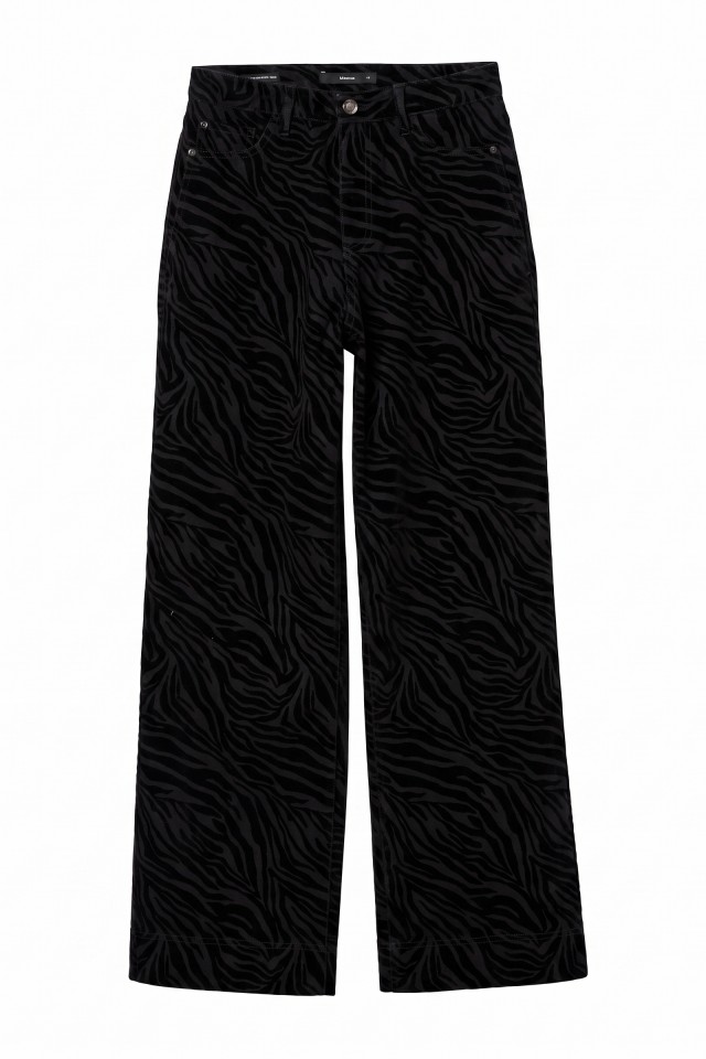Black Straight Wide Trousers Black Straight Wide Trousers