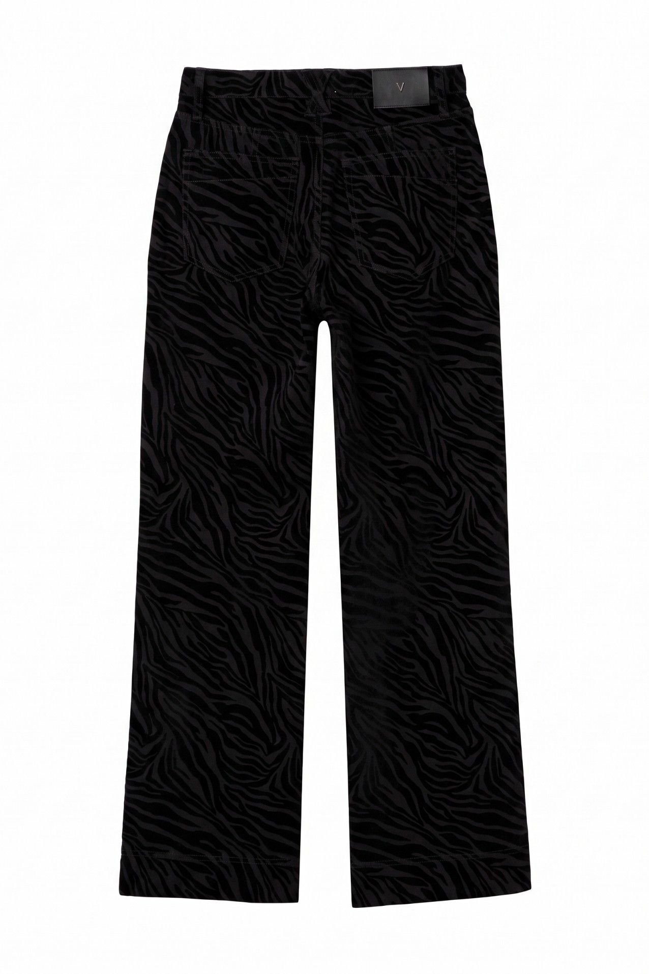 Black Straight Wide Trousers