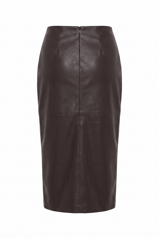 Brown Wrap Midi Skirt Brown Wrap Midi Skirt