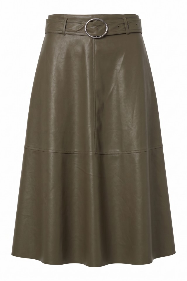 Olive Green Midi Skirt Olive Green Midi Skirt