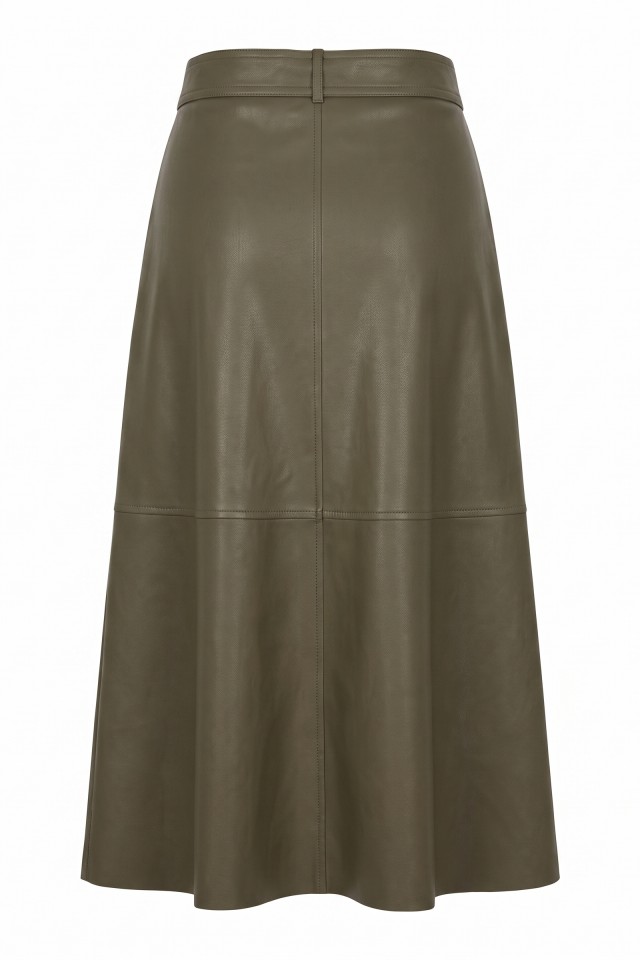 Olive Green Midi Skirt Olive Green Midi Skirt
