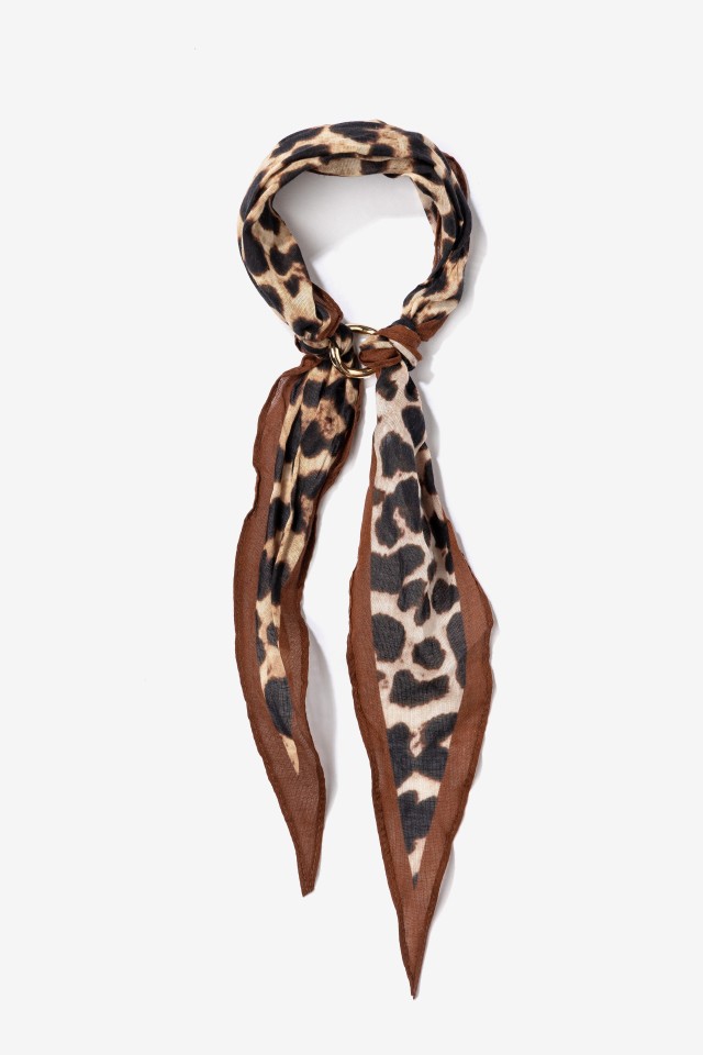 Brown Leopard Bandana Skinny