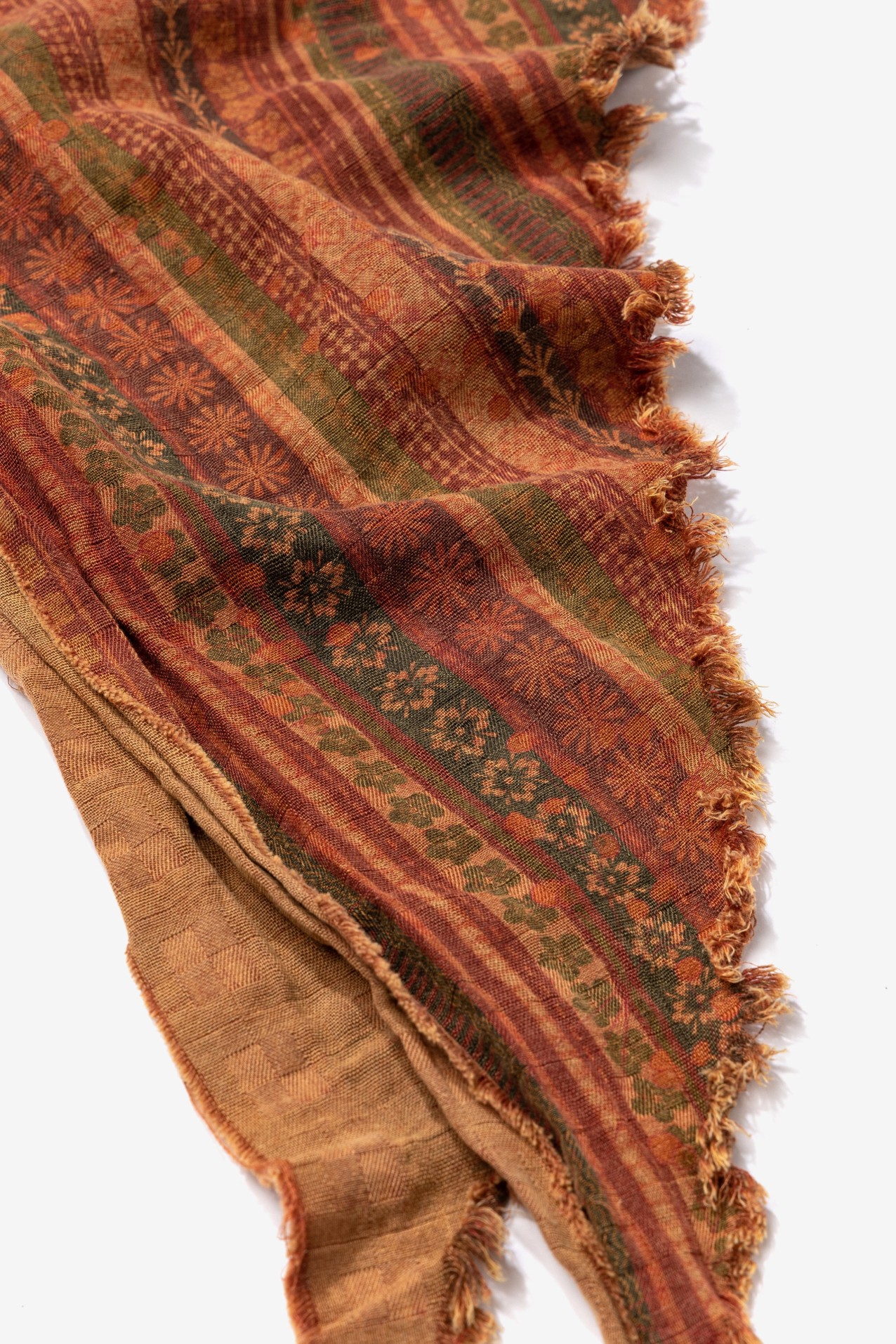 Red Boho Floral Bandana