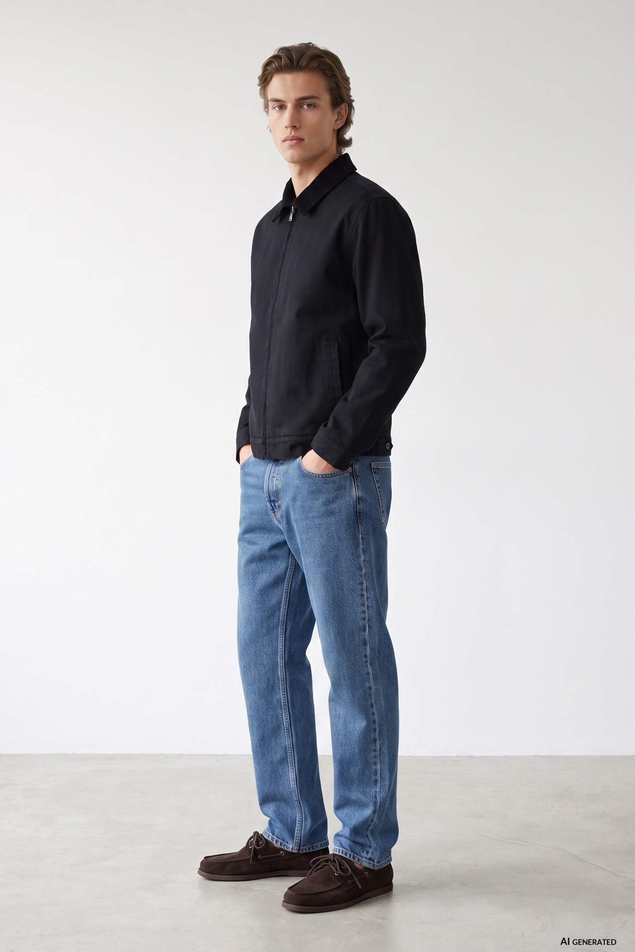 Navy Blue Short Jacket