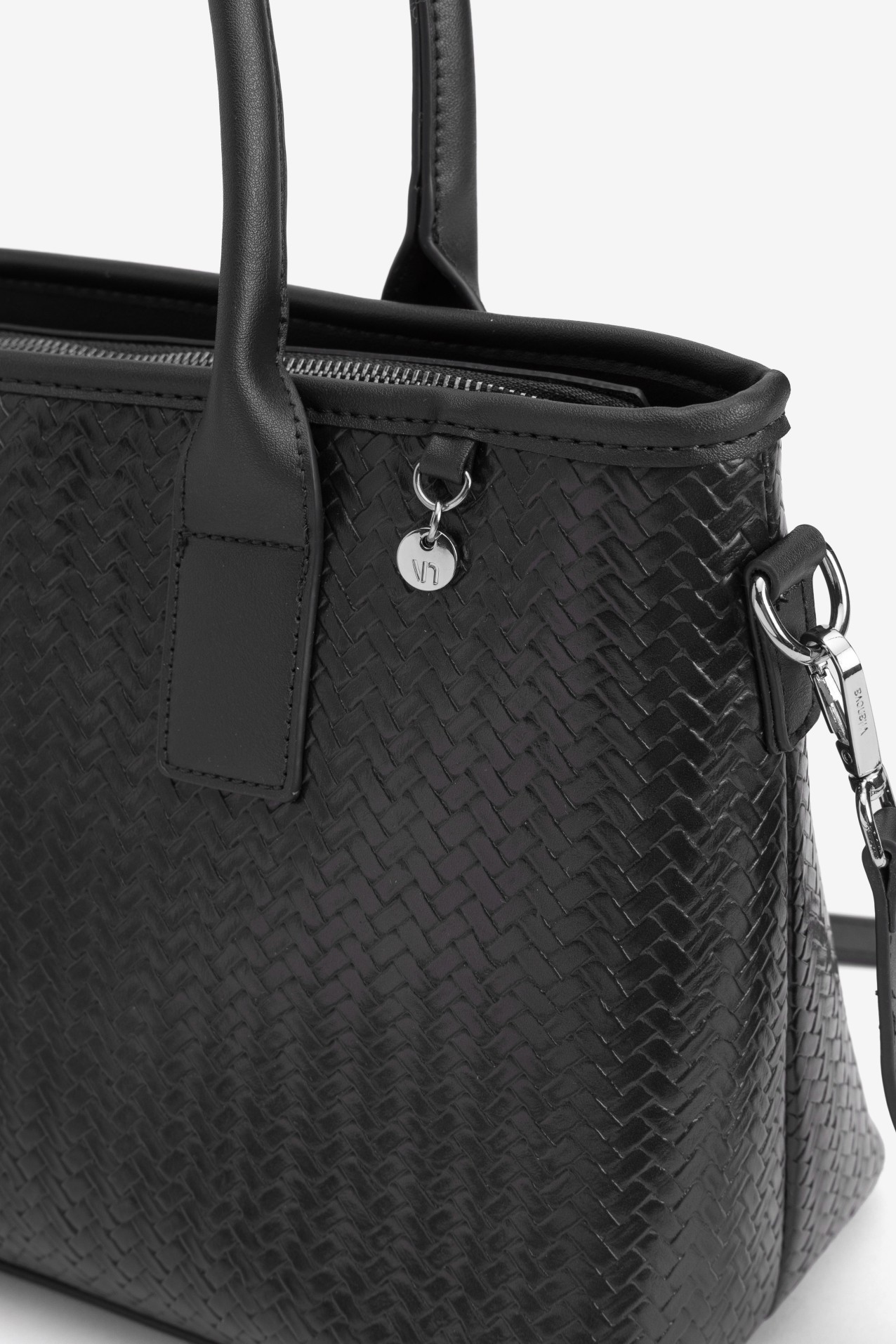 Black Woven Structure Wallet