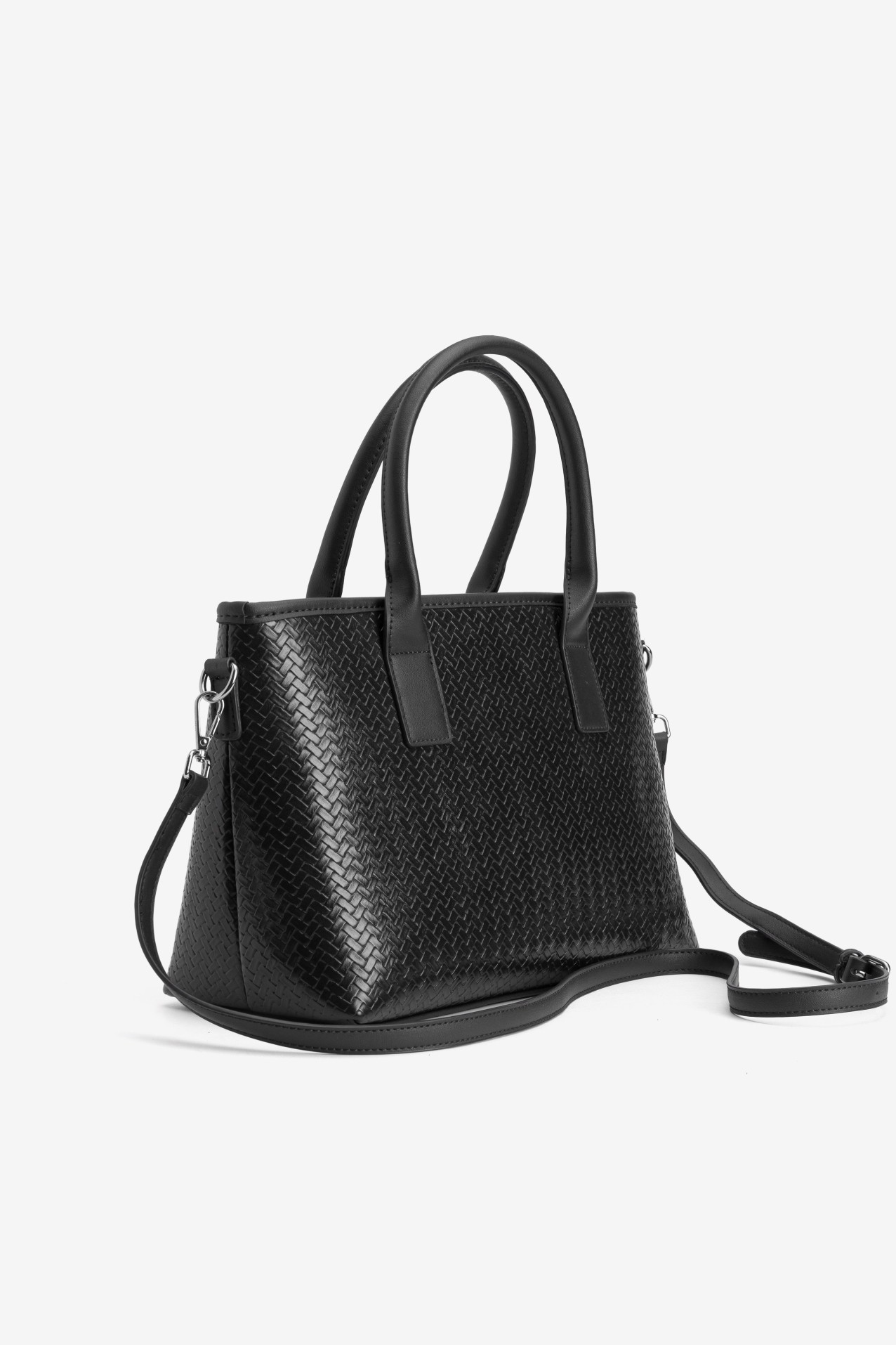Black Woven Structure Wallet